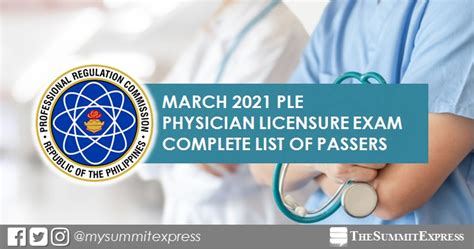 march 2021 ple results|Physician Board Exam PLE Result March 2021 FULL LIST.